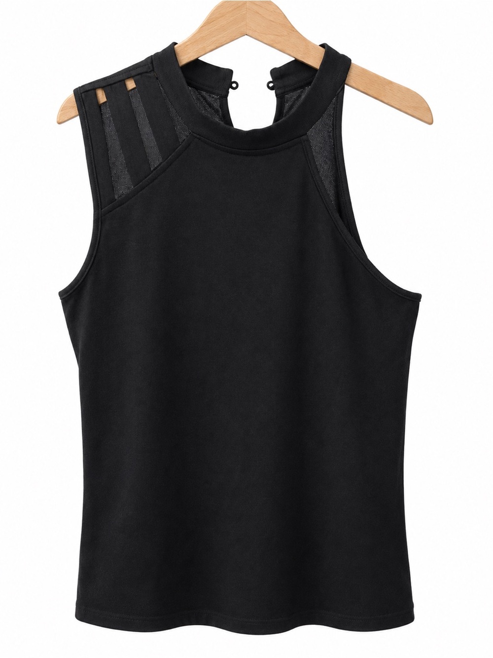 Black Sleeveless High-Neck Tank Top - Classic Women's Top